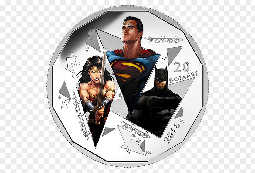 Batman V Superman Diana Prince Silver Coin PNG