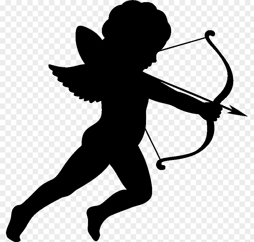 Cupid Royalty-free Silhouette Clip Art PNG