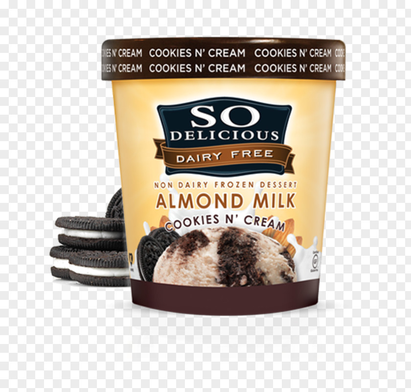 Milk Coconut Ice Cream Substitute Almond PNG