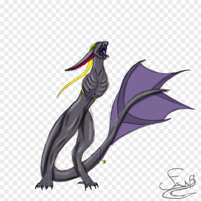 Demon Fangs Mammal Illustration Cartoon Purple PNG