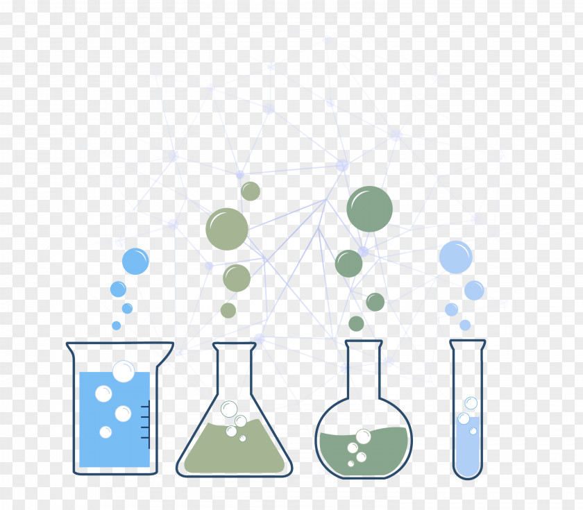 Laboratory Equipment Liquid Flask Beaker Water Line PNG