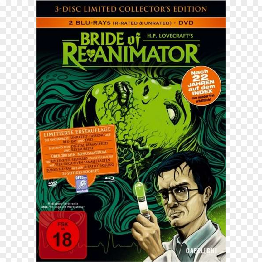 Reanimator Blu-ray Disc Re-Animator Splatter Film DVD PNG