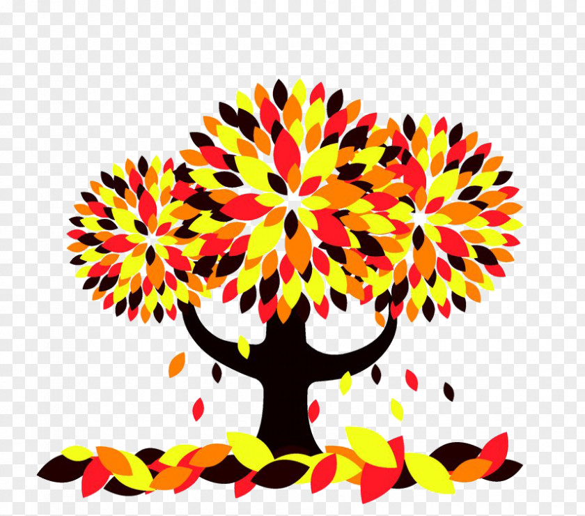 Autumn Tree Photography Illustration PNG