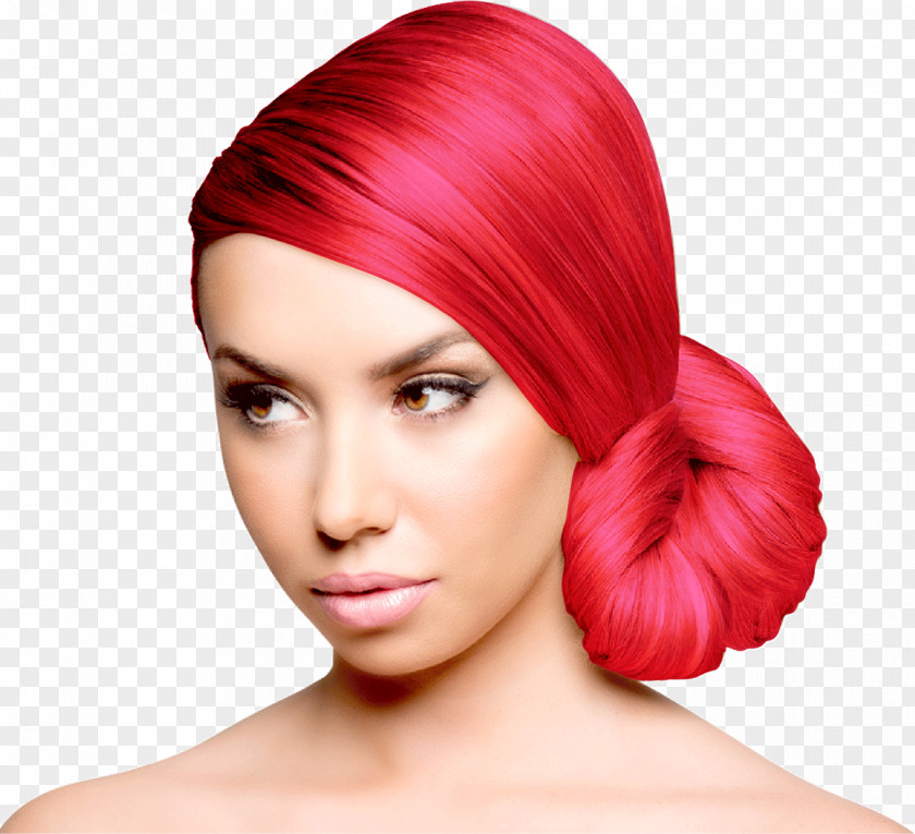 Dye Hair Coloring Electric Blue Red PNG