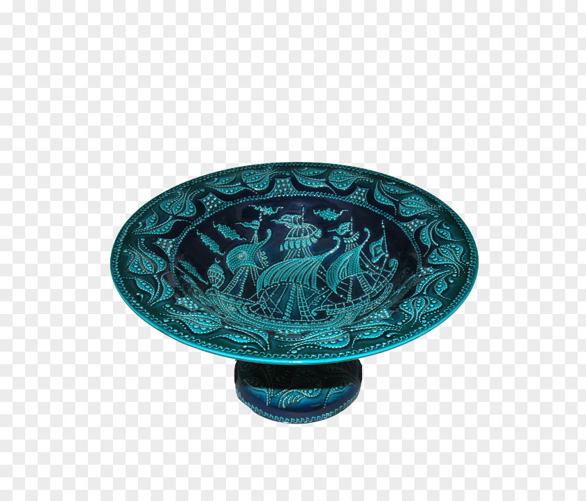 Glass Platter Cobalt Blue Bowl Tableware PNG