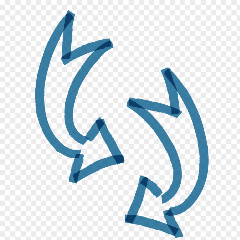 Vector Loop Pointing Arrow PNG