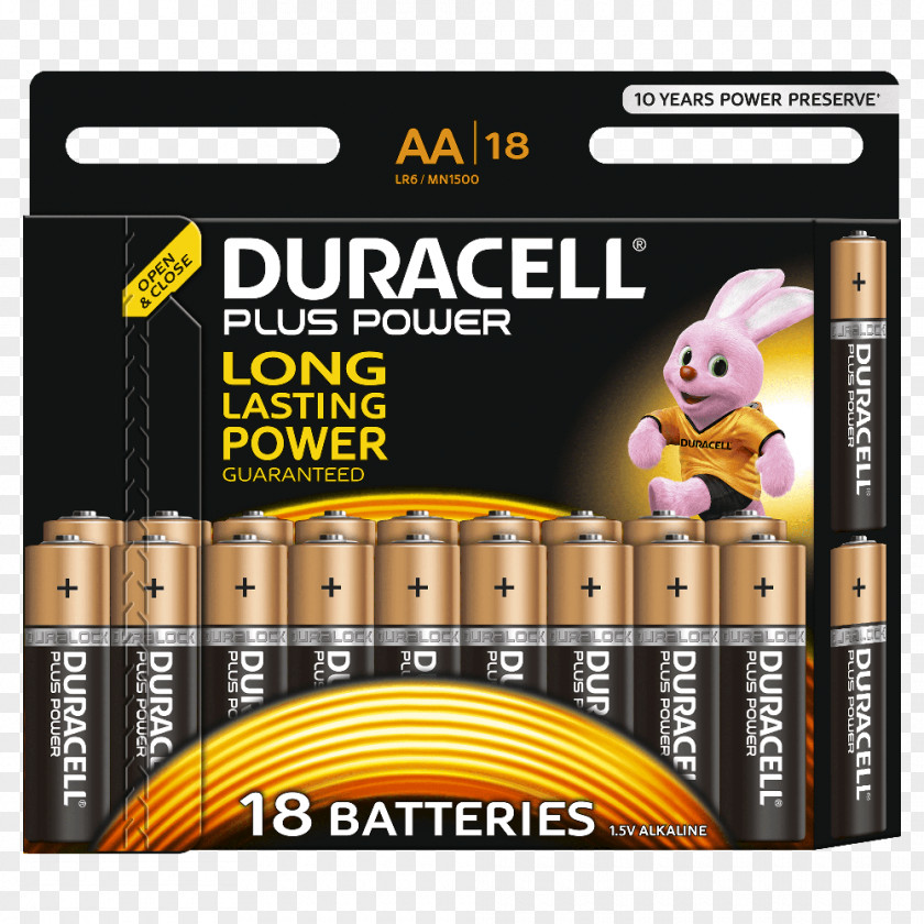 AAA Battery Duracell Electric Alkaline PNG