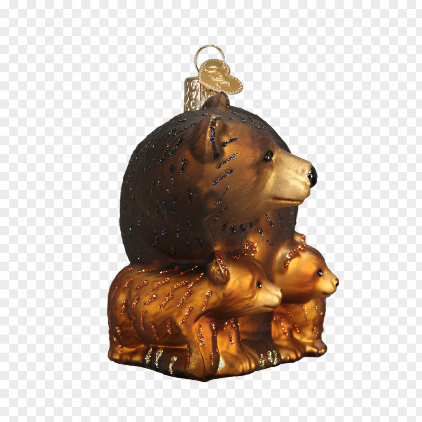 Bear Christmas Ornament Figurine PNG