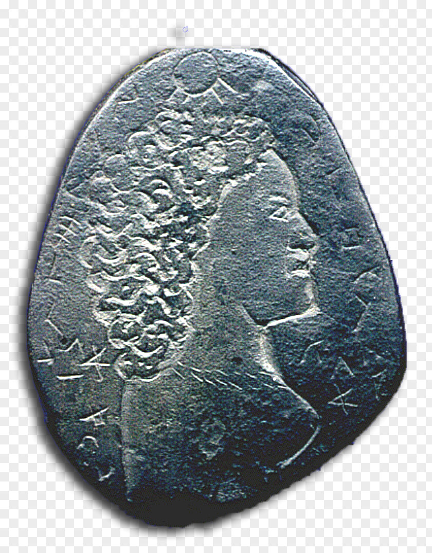 Coin Silver Mystery Stone Carving Atlantis PNG