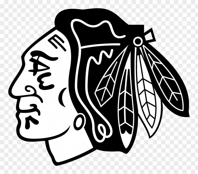 LOGOBblack Chicago Blackhawks National Hockey League Logo Clip Art PNG