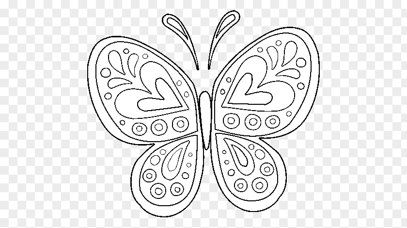 Inside Car Butterfly Coloring Book Adult Mandala PNG