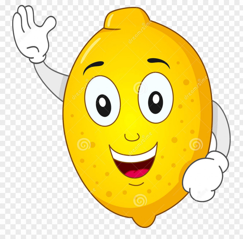 Smiling Lemon Sour Cartoon Smile PNG