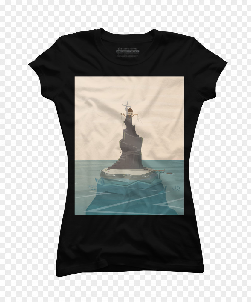 Windmill Design T-shirt Sleeve Outerwear Brand Neck PNG
