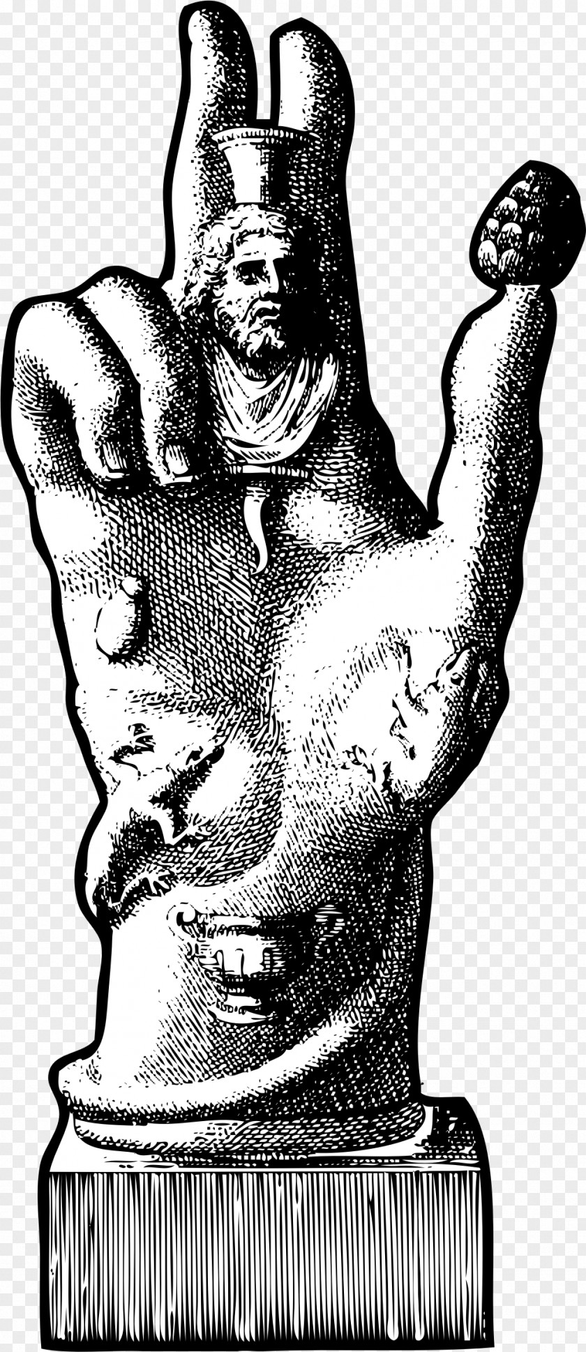 Ancient Sabazios Hand Phrygia PNG