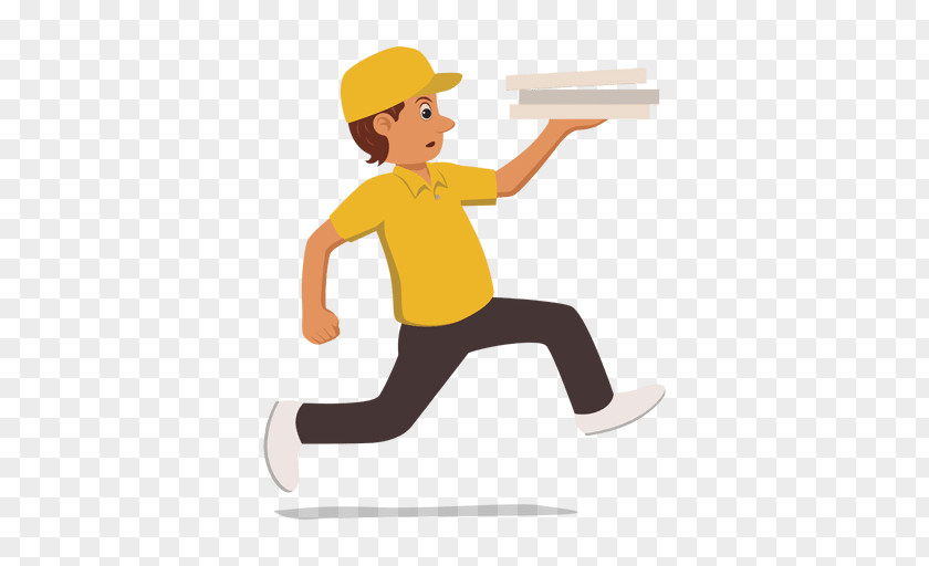 Delivery Man Pizza Kachumbari Courier PNG