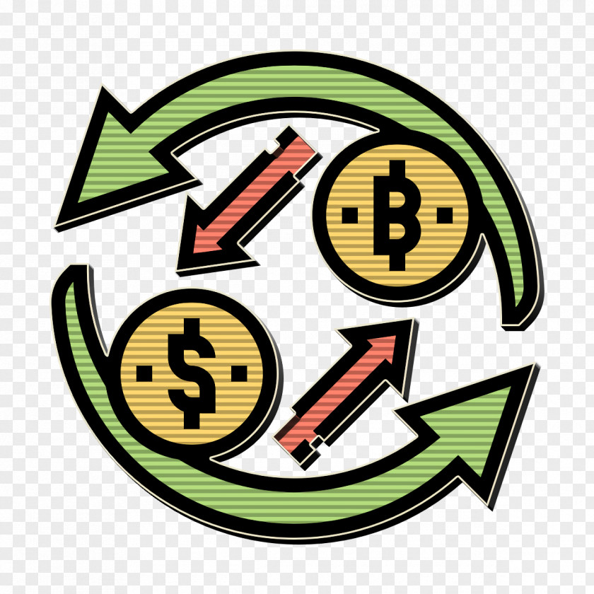 Exchange Icon Crowdfunding Bitcoin PNG