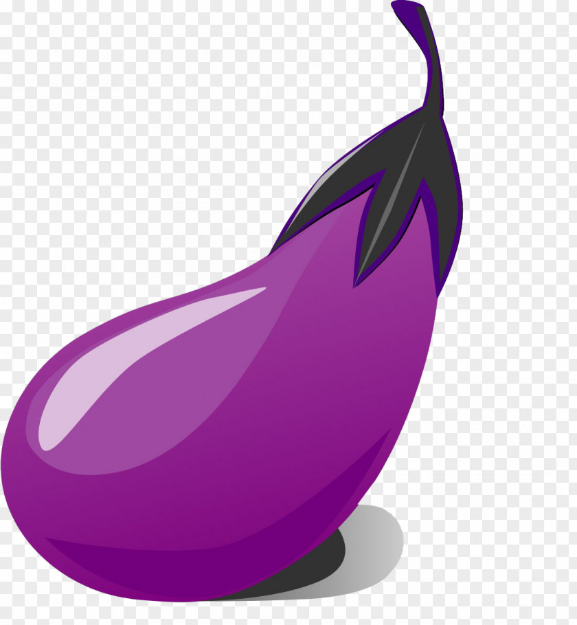 Cartoon Eggplant Picture Material Vegetable PNG