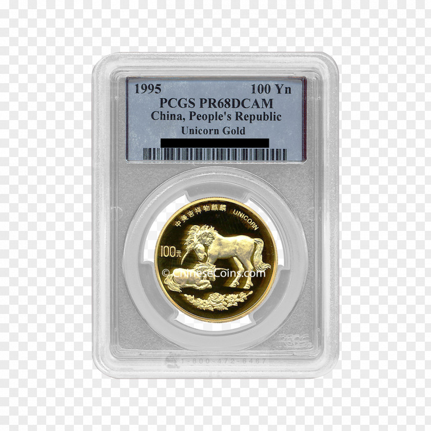 Gold Unicorn Coin Silver PNG