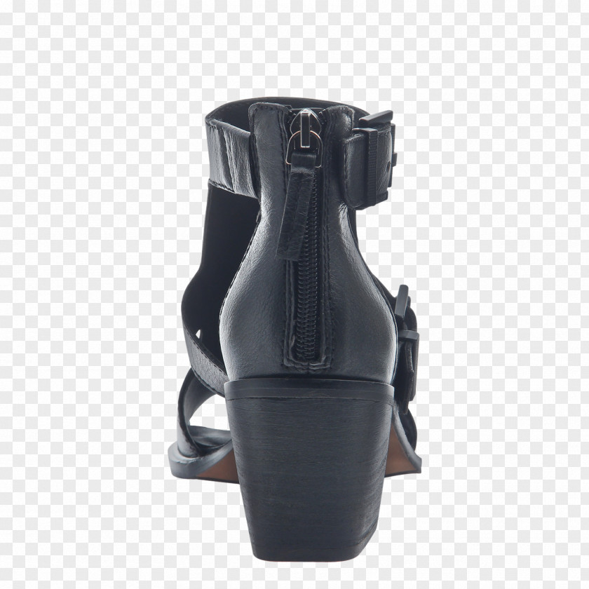 Sandal Shoe Leather Boot Black PNG