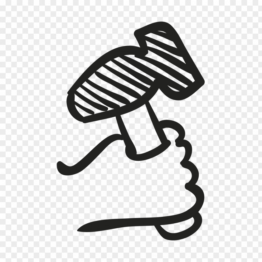 Articulating Icon Building Tool Hammer Design PNG