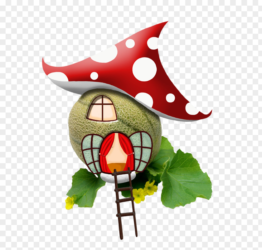 Cartoon Small Fresh Mushroom House Clip Art PNG