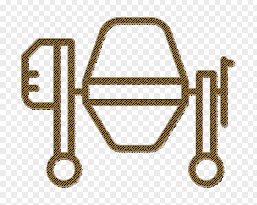 Concrete Mixer Icon Constructions PNG