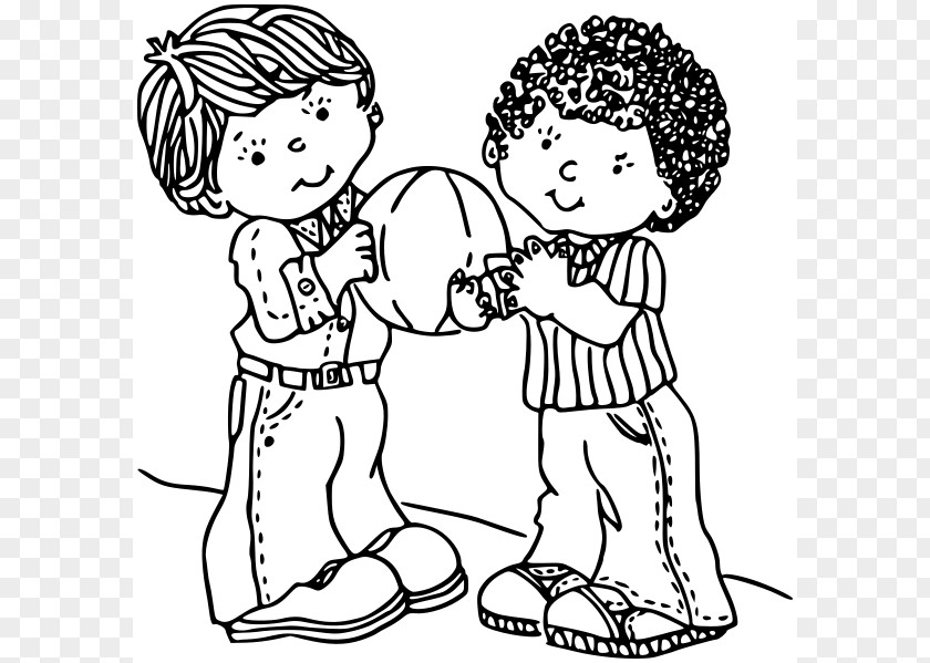 Couple Sharing Cliparts Child Black And White Clip Art PNG