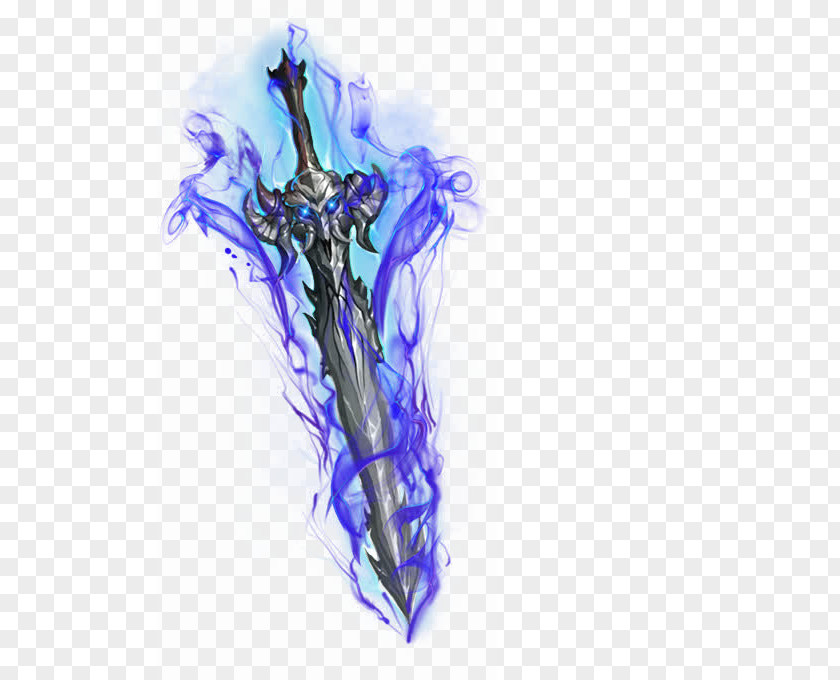 Hand-painted Ancient Sword PNG