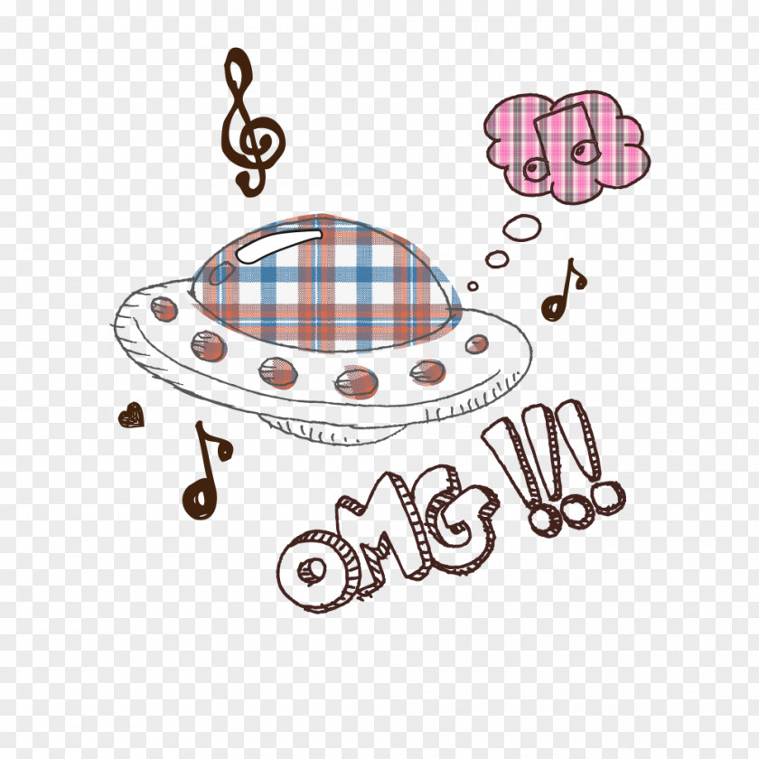 UFO Unidentified Flying Object Saucer Cartoon PNG