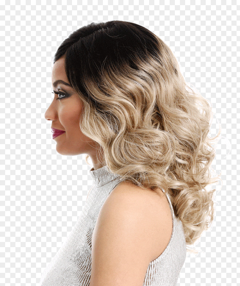 Lace Wig Blond Long Hair Coloring Ringlet PNG