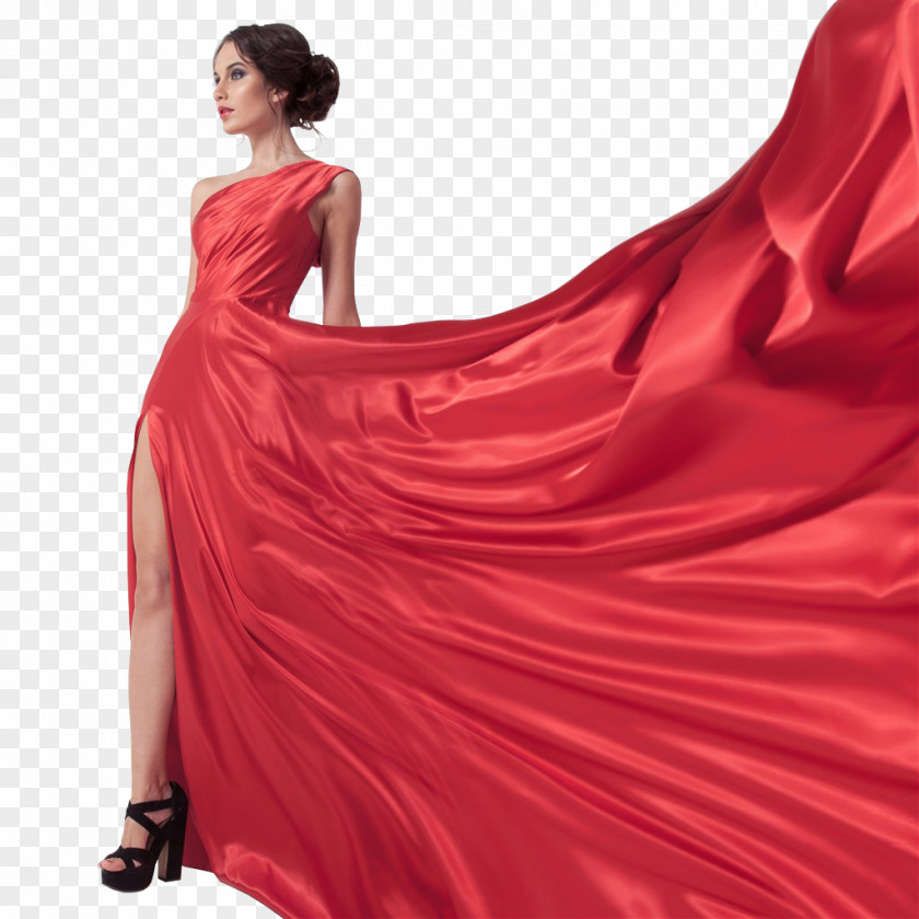 Red Dress White Stock Photography Skirt PNG