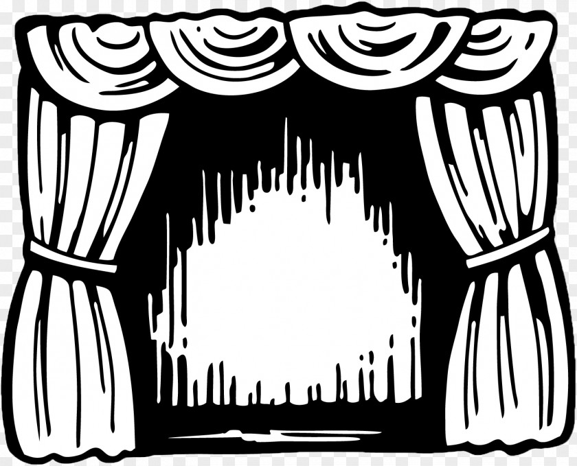 Theater Drapes And Stage Curtains Theatre Cinema Drawing Clip Art PNG