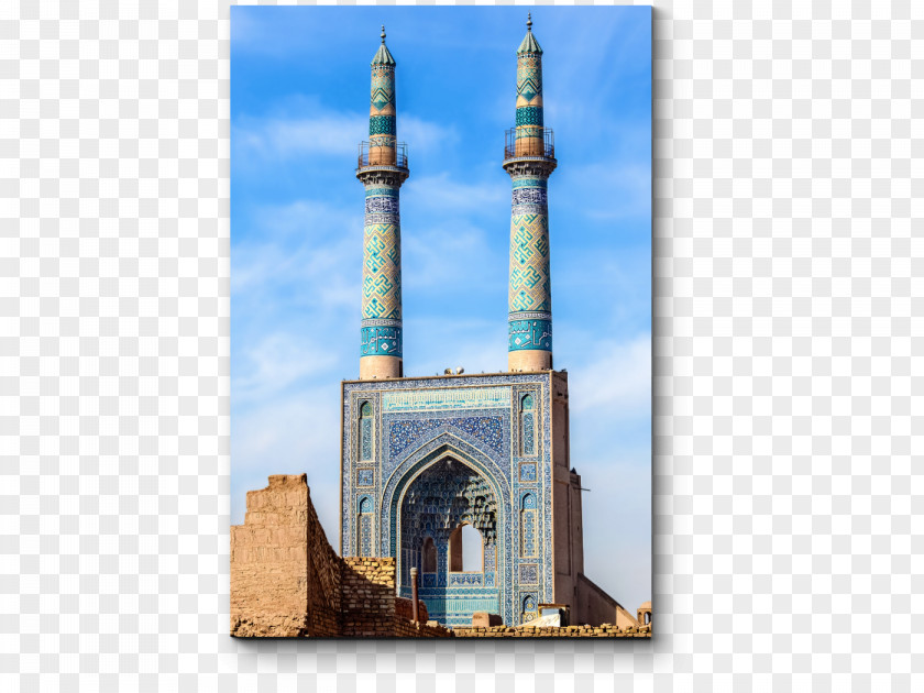 Travel Jameh Mosque Of Yazd Interests Section The Islamic Republic Iran In United States Stock Photography PNG
