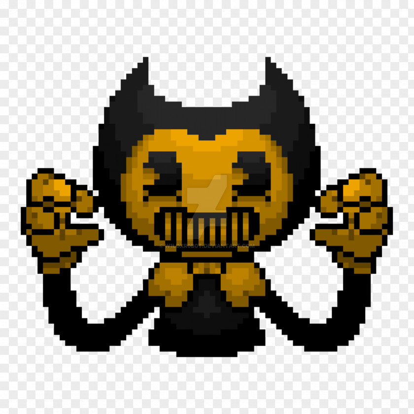 Angry Duck Bendy And The Ink Machine 8-bit Pixel Art PNG