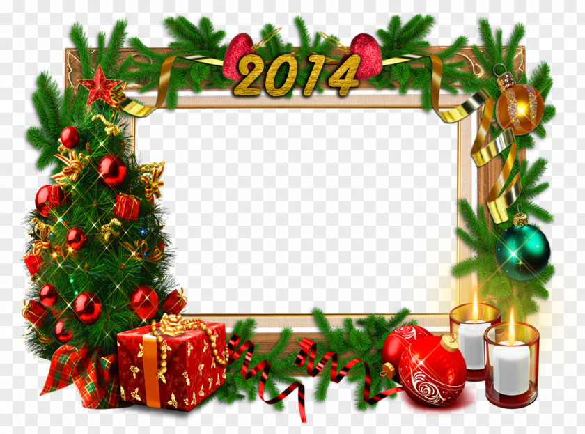 Christmas Picture Frames New Year Clip Art PNG