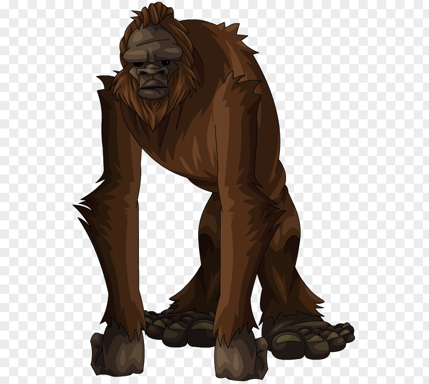 Gorilla Bigfoot Clip Art Image PNG