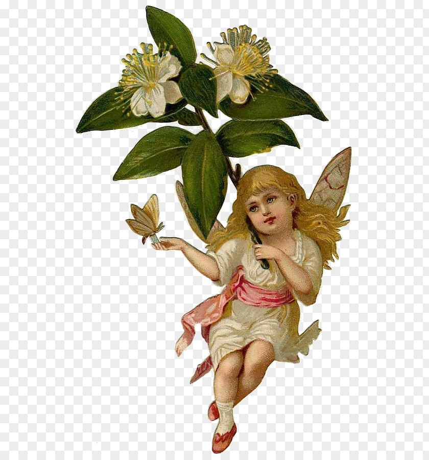 The Fairy Scatters Flowers Elf Angel Paper PNG