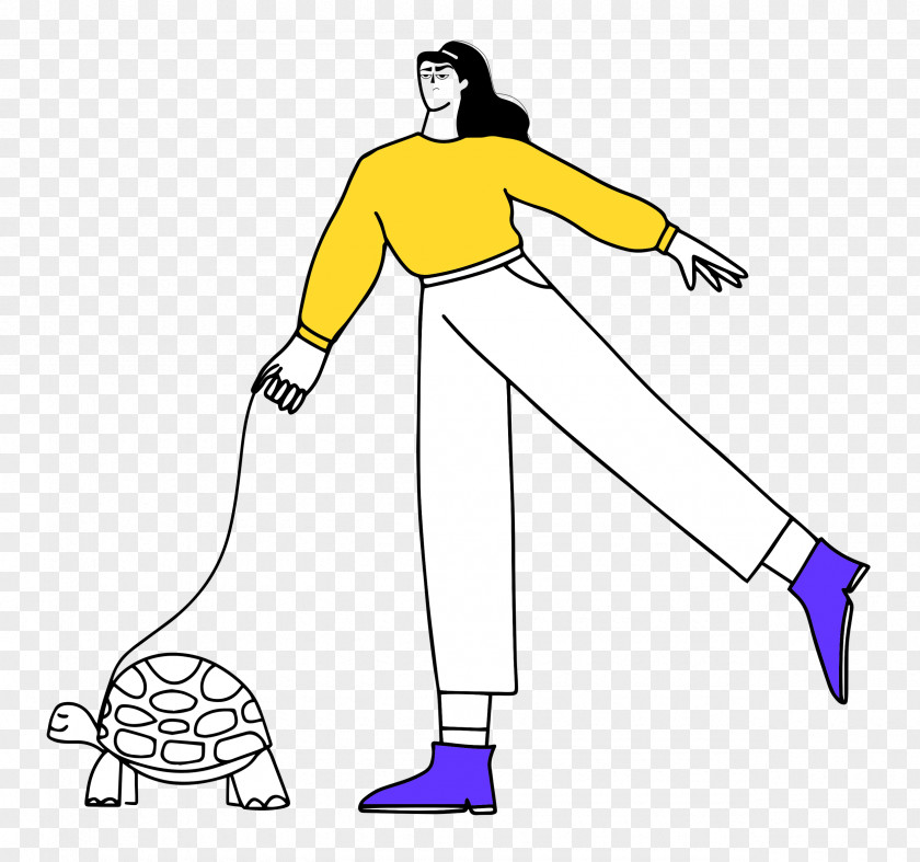 Walking The Turtle PNG