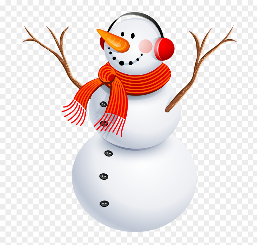 Cartoon Snowman Santa Claus Christmas Banner PNG