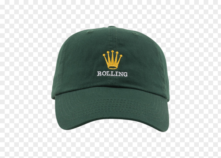 Cigarette Brand Baseball Cap Green PNG