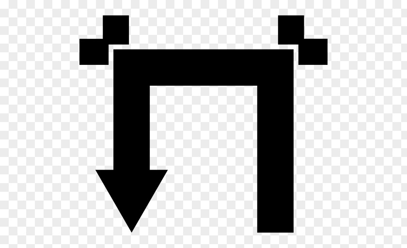 Straight Arrow Angle Line Symbol PNG