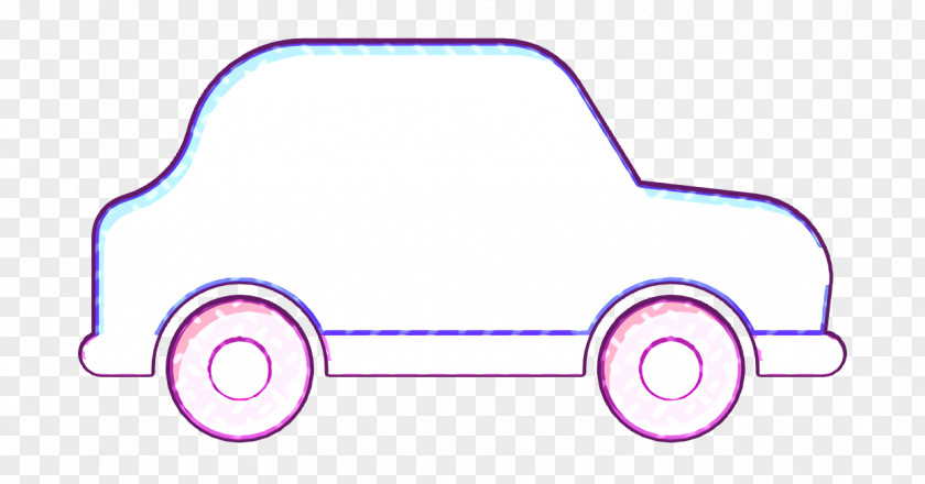 City Car Transportation Icon Set PNG