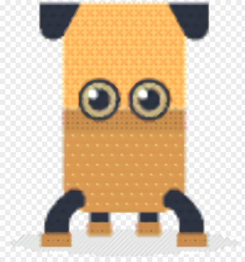 Fawn Yellow Robot Cartoon PNG