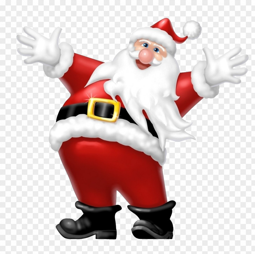Happy Santa Claus Christmas Clip Art PNG