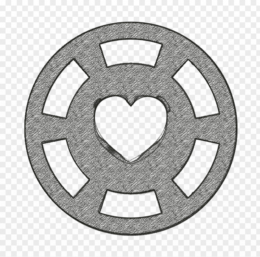 Heart Inside Circle Icon POI Signals Passion PNG