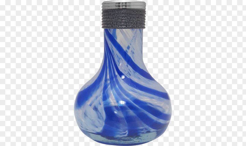 Nubian Pharaohs Glass Bottle Water Cobalt Blue PNG