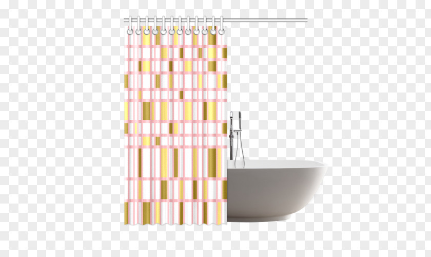 Plaid Fabric Douchegordijn Curtain Bathroom Sink PNG