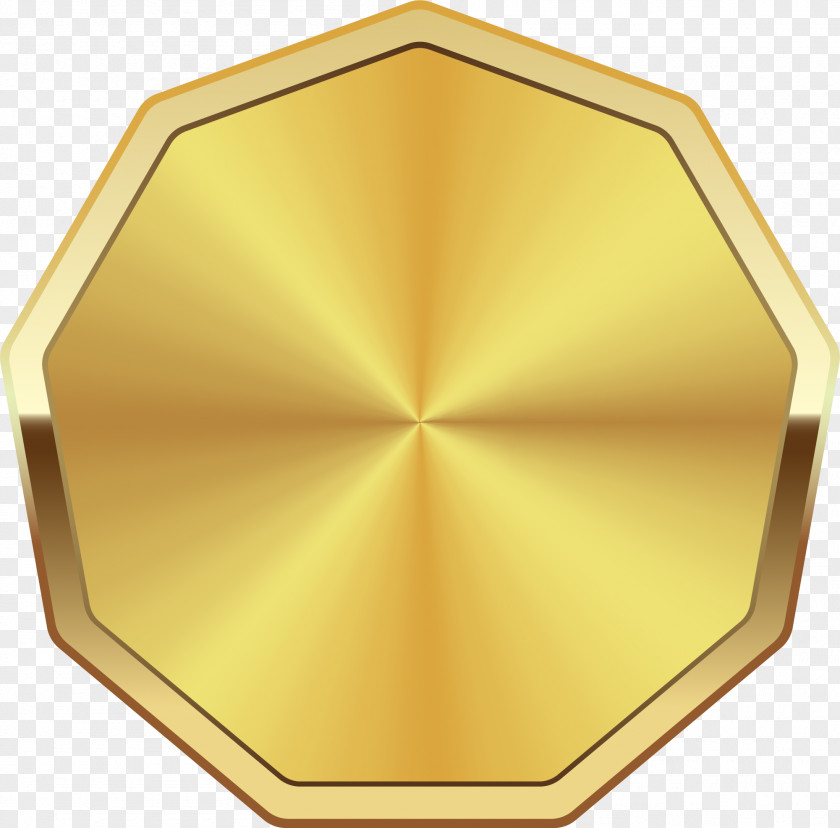 Eight Edges Of Luxurious Gold Halo Light PNG