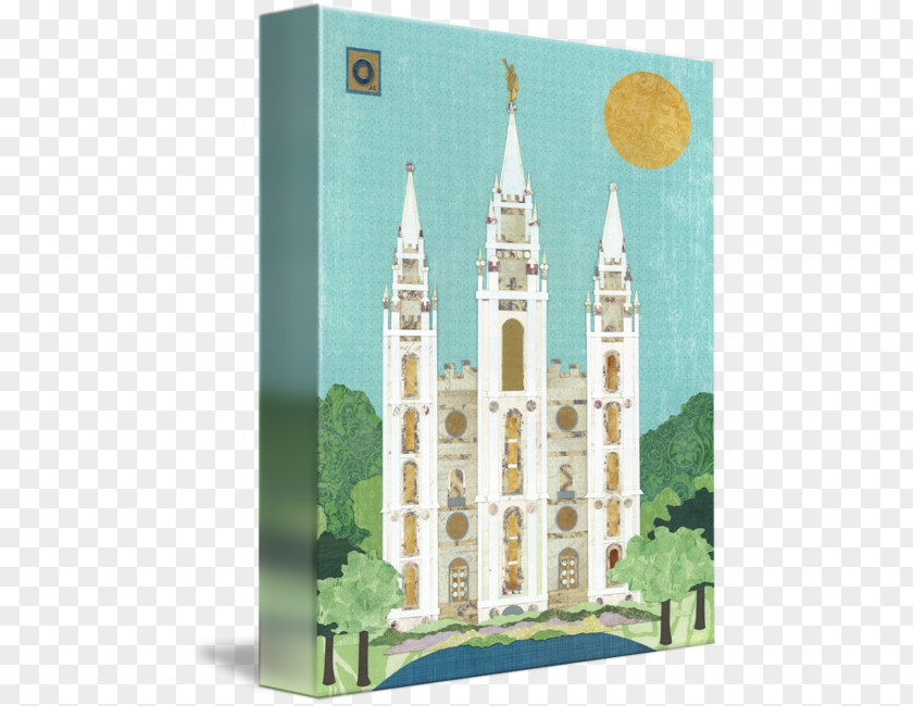 Lds Temple Middle Ages Steeple Gallery Wrap Medieval Architecture PNG
