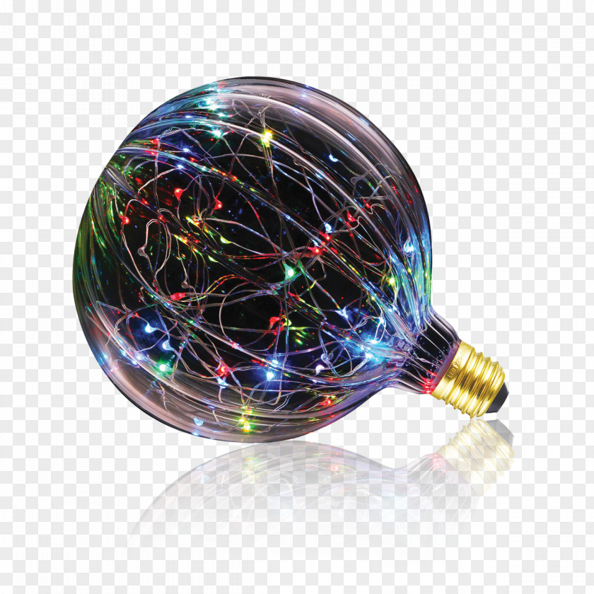 Light Incandescent Bulb Edison Screw LED Lamp Color PNG